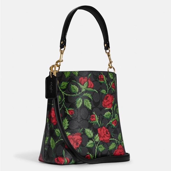 COACH Mollie Bucket Crossbody Bag Fairytale Rose - Picture 13 of 13